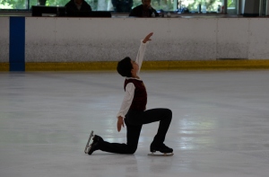 My starting position in the free skate